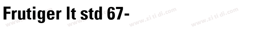 Frutiger lt std 67字体转换